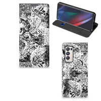 Mobiel BookCase OPPO Find X3 Neo Skulls Angel - thumbnail