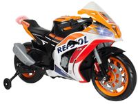 Injusa Repsol elektrische kindermotorfiets 12V oranje/wit