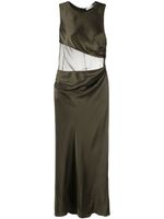 Christopher Esber Verdant Falls silk maxi dress - Vert