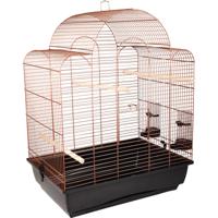 Vogelkooi Tovah Zwart/Koper 54 x 39 x 70 cm Flamingo Bruin