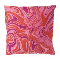 Kussen groovy marble - roze - 45x45 cm