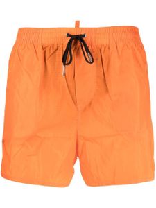 DSQUARED2 short de bain à logo Milano imprimé - Orange