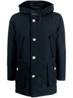 Woolrich parka matelassée à patch logo - Bleu - thumbnail