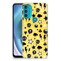 Silicone Back Case Motorola Moto G71 5G Punk Geel