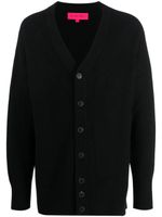 The Elder Statesman cardigan oversize à imprimé palmiers - Noir