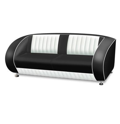 Bel Air Sofa SF-02CB Zwart