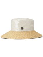 Maison Michel chapeau cloche Mini New Kendall en paille - Blanc