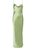 Dorothee Schumacher robe Charmeuse en soie - Vert - thumbnail