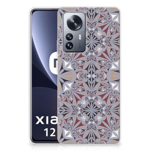 Xiaomi 12 Pro TPU Siliconen Hoesje Flower Tiles