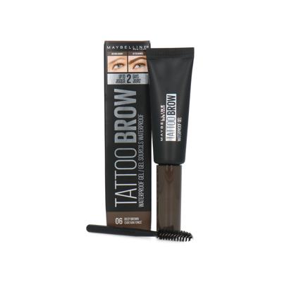 Maybelline Tattoo Brow Waterproof Gel - 06 Deep Brown - Bruin - Gekleurde Waterproof Wenkbrauwgel Maybelline Tattoo Brow Waterproof Gel - 06 Deep Brown - Bruin - Gekleurde Waterproof Wenkbrauwgel