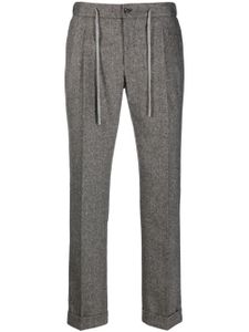 Barba pantalon de costume en tweed - Gris