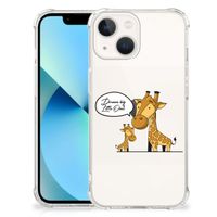 iPhone 13 mini Stevig Bumper Hoesje Giraffe