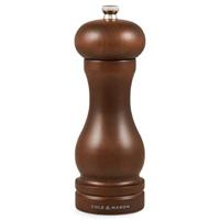 Cole & Mason HB0644P Forest Capstan Pepermolen, Donker Hout, Precision+/Instelbare Maling, Gebeitst Beukenhout, 165mm, Inclusief 1 x Molen, Levenslange Garantie op Mechanisme