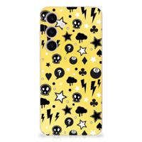 Silicone Back Case Samsung Galaxy S24 Plus Punk Geel - thumbnail