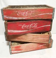 Originele Vintage Houten Coca-Cola Flessenkrat 24 Vakken - thumbnail