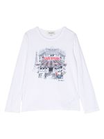 SONIA RYKIEL ENFANT sweat en coton à imprimé graphique - Blanc