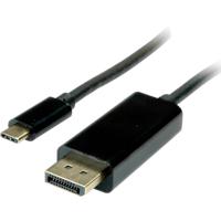 VALUE 11.99.5846 video kabel adapter 2 m DisplayPort USB Type-C Zwart - thumbnail