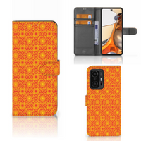 Xiaomi 11T | 11T Pro Telefoon Hoesje Batik Oranje - thumbnail