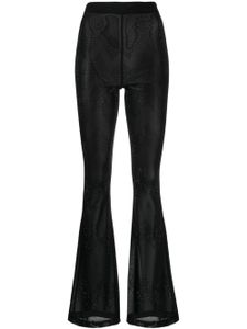 Cynthia Rowley pantalon Amelia à ornements en cristal - Noir