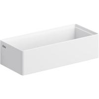 Fontein Clou Flush 3 Rechthoek 38x18x10cm Aluite Mat Wit 0 Kraangaten