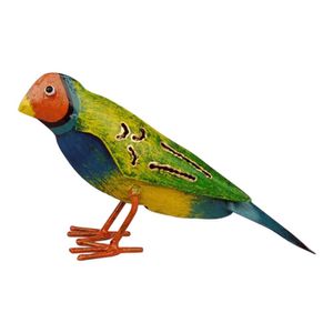 Metalen Vogel Gekleurd Botanisch Small