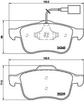 Remblokkenset, schijfrem BREMBO XTRA LINE P23132X