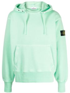 Stone Island hoodie en coton à motif Compass - Vert