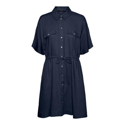 VERO MODA blousejurk VMHAF donkerblauw VERO MODA blousejurk VMHAF donkerblauw