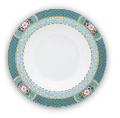 Pip Studio Diep Bord Blushing Birds Blauw ø 21 cm