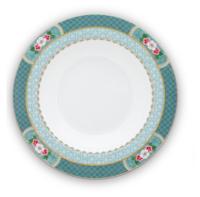 Pip Studio Diep Bord Blushing Birds Blauw ø 21 cm