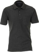 Casa Moda Sport Poloshirt Antraciet Borstzak Regular Fit