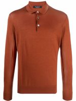 Zegna polo en maille fine - Marron