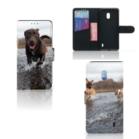 Nokia 2.2 Telefoonhoesje met Pasjes Honden Labrador
