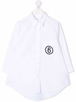 MM6 Maison Margiela Kids chemise à logo imprimé - Blanc - thumbnail