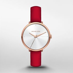 Horlogeband Michael Kors MK2886 Leder Rood 14mm