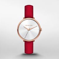 Horlogeband Michael Kors MK2886 Leder Rood 14mm