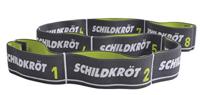 Schildkröt Fitness Elastic band, hardheidsgraad 15 kg, in blister, groen/grijs, M