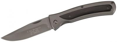 Herbertz zakmes 20,5 cm RVS/titanium/hout donkergrijs/zwart Herbertz zakmes 20,5 cm RVS/titanium/hout donkergrijs/zwart