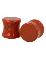 Plug Oorpiercing Jaspis Rood - 12 mm (Set van 2) - thumbnail