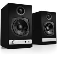 Audioengine A2 HD Draadloze Luidsprekers met Bluetooth - 60W Powered Computer Speakers voor Desktop Monitor en Home Music System met aptX HD Bluetooth, AUX, USB, RCA, 24-bit DAC (Zwart, Paar)