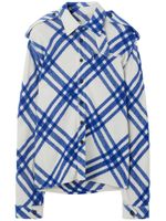 Burberry surchemise boutonnée à carreaux - Bleu