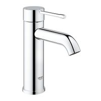 Grohe Essence New S-size wastafelkraan met klikwaste Chroom - thumbnail