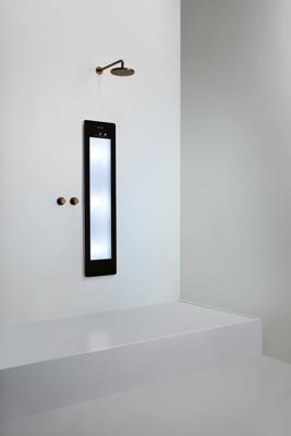 Sunshower Plus M inbouw met infrarood en UV-licht black