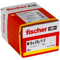 Fischer 514872 schroefanker & muurplug 100 stuk(s) Schroef- & muurplugset 25 mm - thumbnail