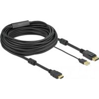 Delock 85968 HDMI naar DisplayPort-kabel 4K 30 Hz 10 m - thumbnail