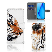 Hoesje Huawei P40 Lite Watercolor Tiger - thumbnail