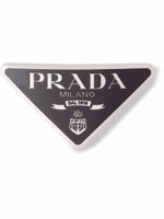 Prada barrette à logo triangulaire - Noir