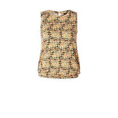 Yest top Kayana met all over print oranje
