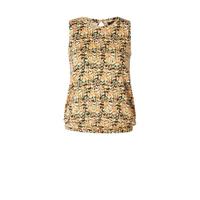 Yest top Kayana met all over print oranje