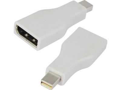 LogiLink CV0039 DisplayPort Adapter [1x DisplayPort bus - 1x Mini-DisplayPort stekker] Wit Vergulde steekcontacten